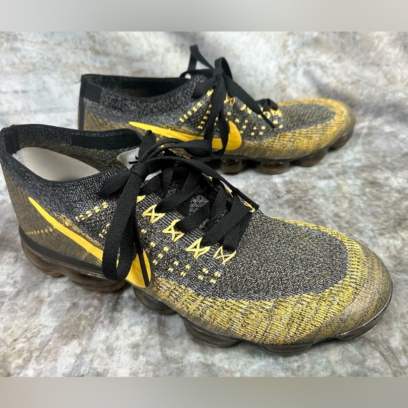 Men\'s Nike Air Vapormax Flyknit Bumblebee Grey Gold Shoes
